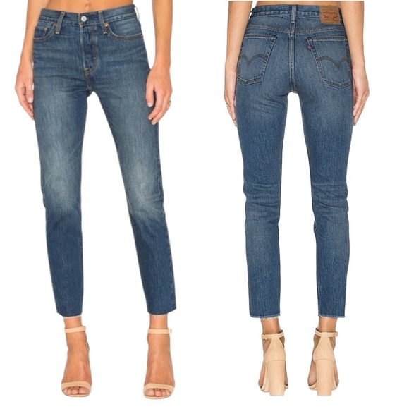 Levi’s RARE 501 Jeans by White Oak Cone Denim Size 24 Frayed Hem Limited Edition - Picture 1 of 16